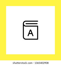 book vector icon. flat design