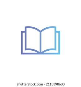 Book vector icon with gradient