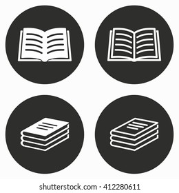 Book    vector icon. Illustration isolated for graphic and web design.