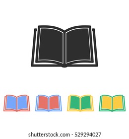 Book vector icon. Illustration isolated on white background for graphic and web design.