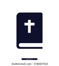 Book vector icon illustration sign, Bible Book iocn, Vector illustration, EPS10.