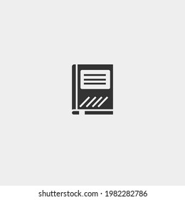 Book vector icon illustration sign
