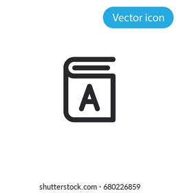 Book vector icon, illustration symbol