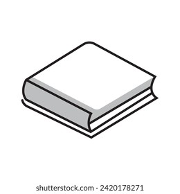 Diseño de la ilustración de icono del vector del libro