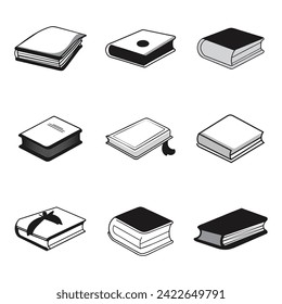Diseño de la ilustración de icono del vector del libro