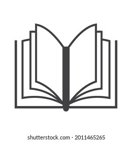 book vector icon illustration white background