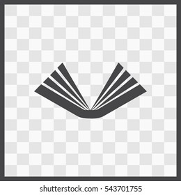 Book vector icon. Isolated illustration. Business picture.