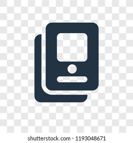 Book vector icon isolated on transparent background, Book transparency logo concept