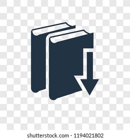 Book vector icon isolated on transparent background, Book transparency logo concept