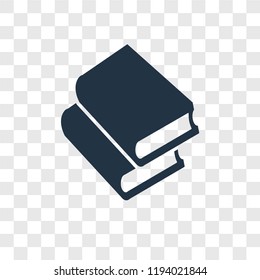 Book vector icon isolated on transparent background, Book transparency logo concept