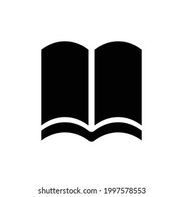 Icono del vector del libro, aislado en fondo blanco
