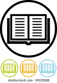 Book - Vector icon isolated on white