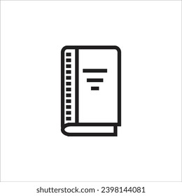 book vector icon line new