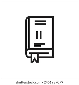 book vector icon line template new