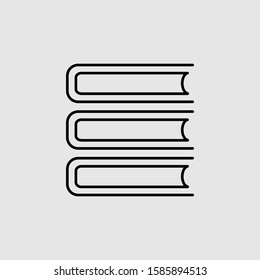 Book vector icon. Lined flat sign for mobile concept and web design. books glyph icon. Symbol, logo illustration. Vector graphics
