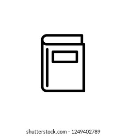 Book vector icon in line/outline style