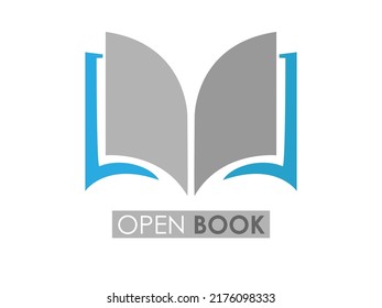Book. Vector icon for logo, brand, sticker. Flat style