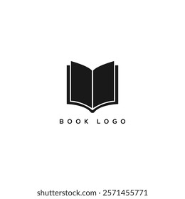 Book Vector Icon - Book Logo Design Symbolizing Education, World Book Day, Academic and Story Books, E-Book, Library Sign, Study Concept, Learning, Reading, Knowledge, Back to School Clipart Icon