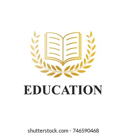 Book vector icon. Logotype education concept,  vector illustration 