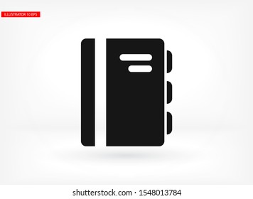 Book  vector icon , lorem ipsum Flat design