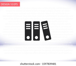 Book vector icon , lorem ipsum Flat design
