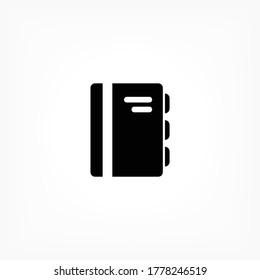 Buchvektorsymbol, lorem ipsum Flaches Design