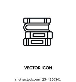 Book vector icon. Modern, simple flat vector illustration for website or mobile app. Library symbol, logo illustration. Pixel perfect vector graphics	