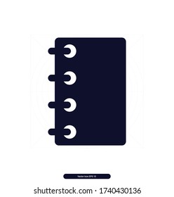 Signo de la ilustración del icono del vector del libro, ilustración del vector, EPS10.