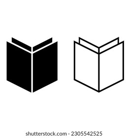 Vektorsymbol buchen. Notizbuch-Illustrationszeichen. Bibliothekssymbol oder -logo.