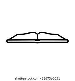 Icono del vector del libro. signo de ilustración de bloc de notas. símbolo o logotipo de documentos.