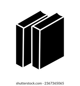 Vektorsymbol buchen. Notizbuch-Illustrationszeichen. Bildzeichen oder Logo.
