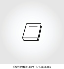 book vector icon on white background