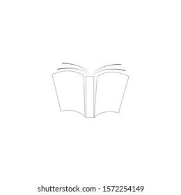 Opened Book Pages Isolated On White Stock Vector (Royalty Free) 1055023388