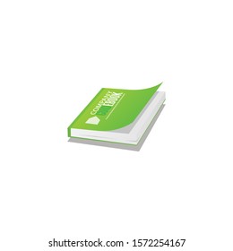 Book vector icon on a white background