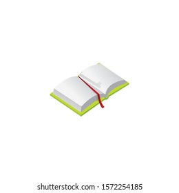 Book vector icon on a white background