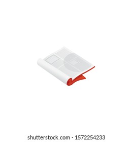 Book vector icon on a white background