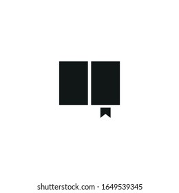 icono del vector del libro sobre fondo blanco