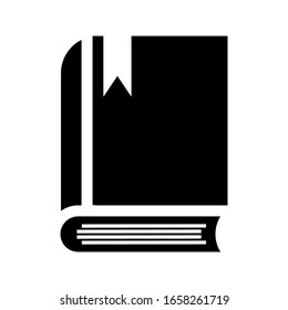 Book vector icon on white background. Education logo or sign