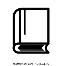 Book vector icon on white background. Education logo or sign