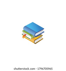 Book vector icon on a white background