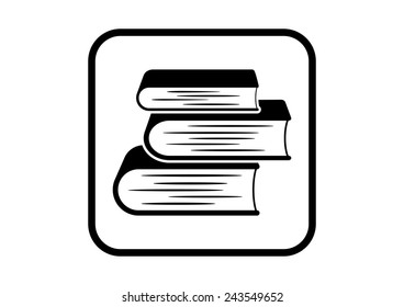 Book vector icon on white background