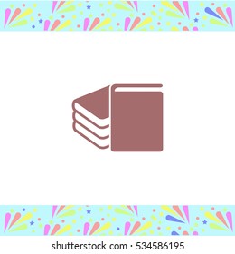 Book vector icon on white background. Isolated illustration. Business picture.