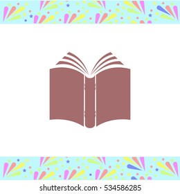 Book vector icon on white background. Isolated illustration. Business picture.