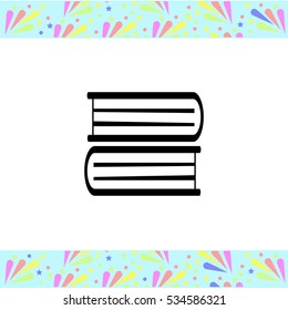 Book vector icon on white background. Isolated illustration. Business picture.