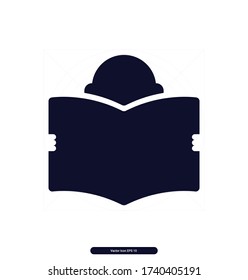 Book vector icon, Reading Book illustration sign, Vector illustration, EPS10.