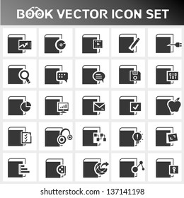 book vector icon set