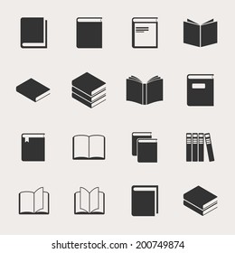 Book Vector Icon Set