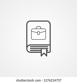 Book vector icon sign symbol