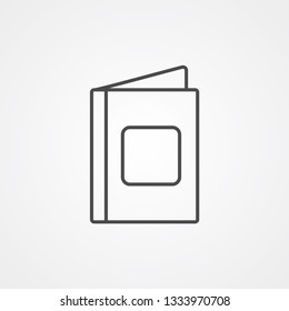 Book vector icon sign symbol