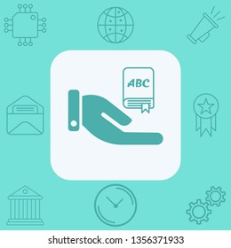 Book vector icon sign symbol